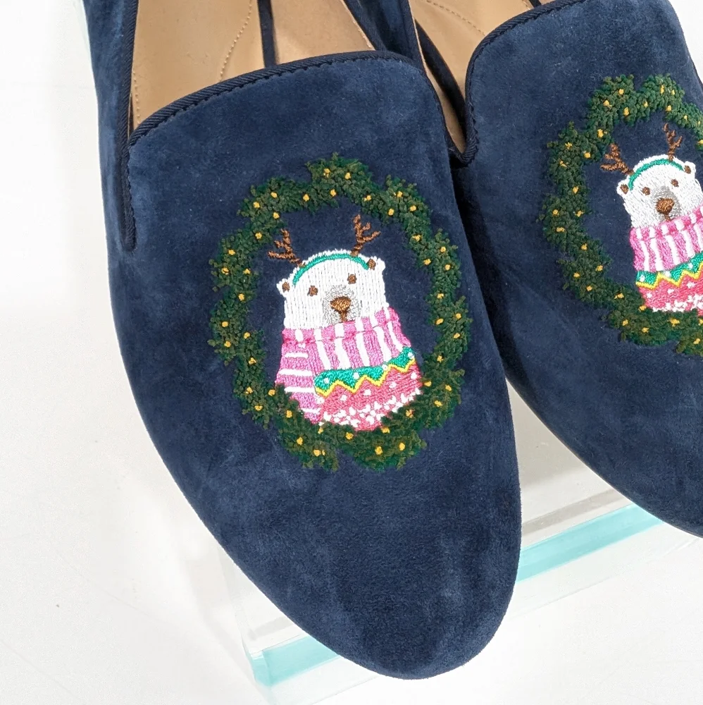 Talbots Ryan Loafer NEW sz 10 Women Slip on Flat Bear Christmas Holiday outfit - Picture 5 of 11